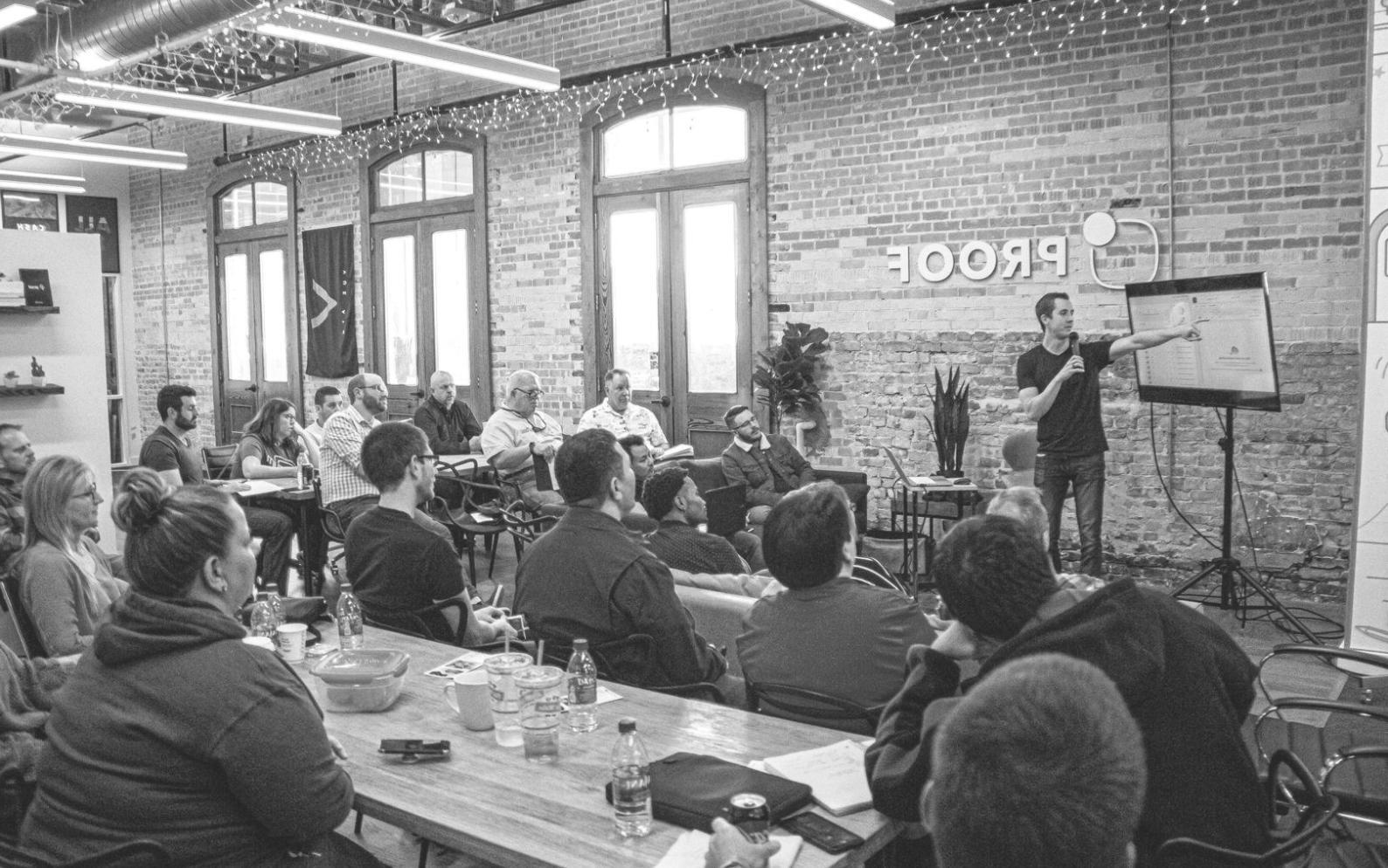 Workshop materials showing comparison charts and decision frameworks